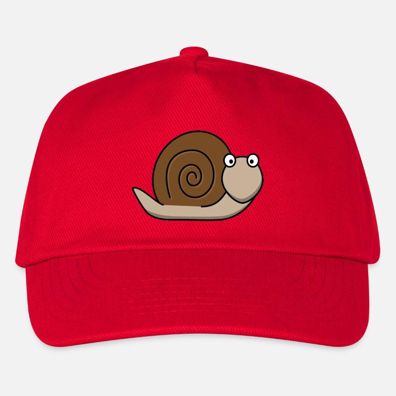 Schnecke - Kinder Basecap - Rot