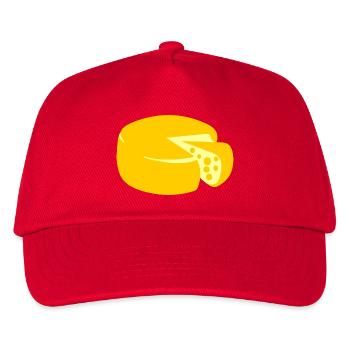 golden yellow cheese - Kids’ Baseball Cap - red - Front