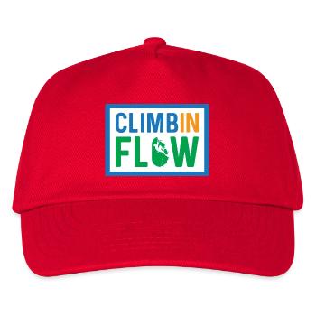 Climb in Flow range - Kids’ Baseball Cap - red - Front