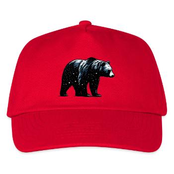 Bär - Kinder Basecap - Rot - Vorne