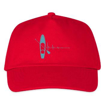 Planche à impulsions et pagaie - Casquette de baseball Enfant - rouge - Devant