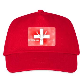 Swiss Flag Switzerland Wildlife - Kids’ Baseball Cap - red - Front