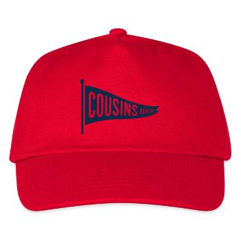 Cousins Beach – Pennant Flag - Kids’ Baseball Cap - red - Front
