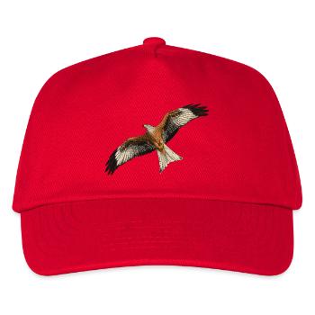 Rotmilan im Flug - Kinder Basecap - Rot - Vorne