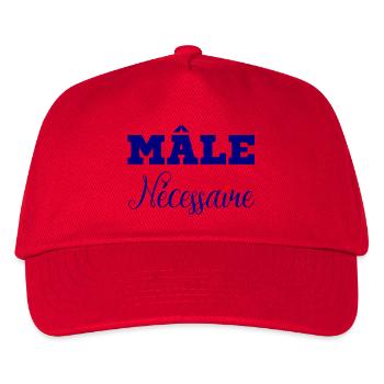 MÂLE NÉCESSAIRE !  - Casquette de baseball Enfant - rouge - Devant