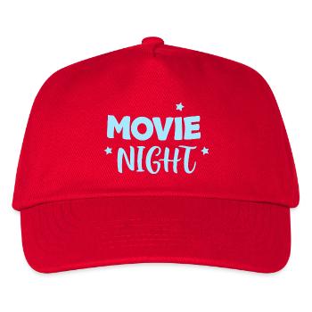 Movie Night Pastel Blue Stars - Kids’ Baseball Cap - red - Front