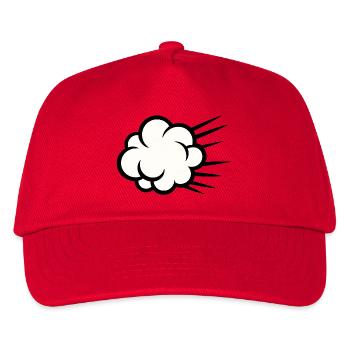 Wolkenbruch Karikatur - Kinder Basecap - Rot - Vorne