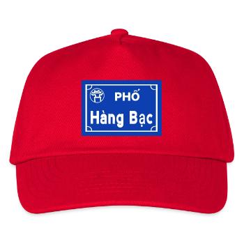 silberstraase in hanoi Vietnam  - Kinder Basecap - Rot - Vorne