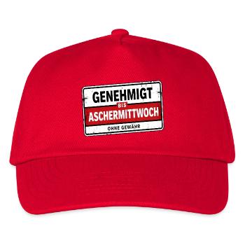 Satire approuvée jusqu’au mercredi des Cendres - Casquette de baseball Enfant - rouge - Devant