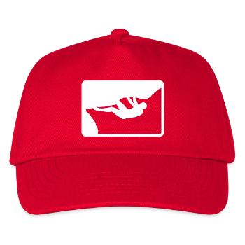 Outdoor Boulderer - Kinder Basecap - Rot - Vorne