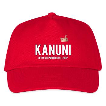 Kanuni Tiefsee Drillschip Logo - Kinder Basecap - Rot - Vorne