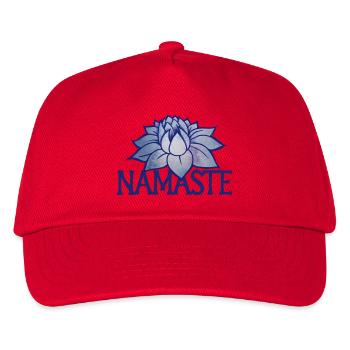 Lotus Namaste Bloom - Kids’ Baseball Cap - red - Front