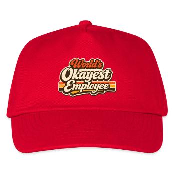 World's okayest employee - Kids’ Baseball Cap - red - Front