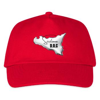 Siciliana Doc Damen & Kinder T-Shirt  - Kinder Basecap - Rot - Vorne