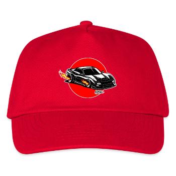 Inferno Turbo Car Burst - Kinder Basecap - Rot - Vorne