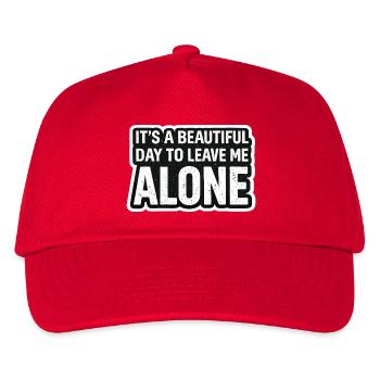 Ich Will Ruhe Lass Mich Allein - Kinder Basecap - Rot - Vorne