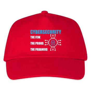 Funny Cybersecurity IT Support IT Security Network - Kids’ Baseball Cap - red - Front
