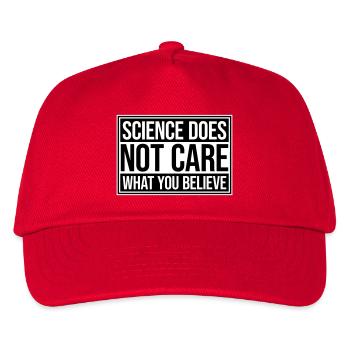 La science se moque de ce que vous croyez Logo des faits - Casquette de baseball Enfant - rouge - Devant