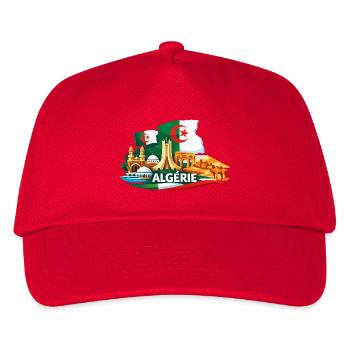 Algeria Flag Monument Deco Desert Travel - Kids’ Baseball Cap - red - Front