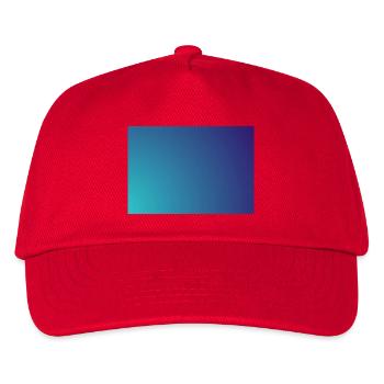 Kreisender Cyan-Violett Gradient - Kinder Basecap - Rot - Vorne