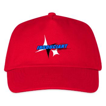 Insouciant Bleu Dynamique - Casquette de baseball Enfant - rouge - Devant