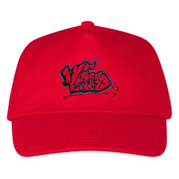 Graffiti Vetro Blauumrandung - Kinder Basecap - Rot - Vorne