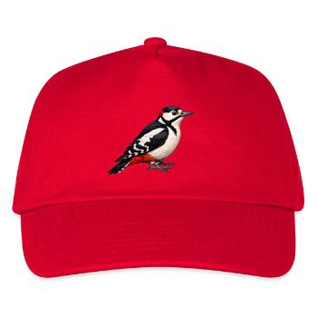 great spotted woodpecker - Kids’ Baseball Cap - red - Front