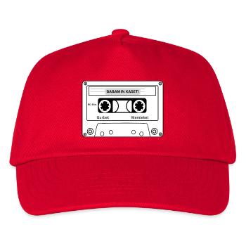 BABAMIN KASETİ | DeutschTürk Streetwear - Kinder Basecap - Rot - Vorne