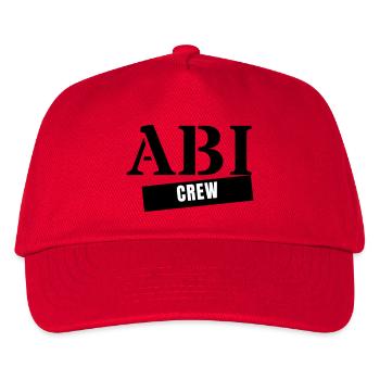 Abi Crew - Abitur Abschluss Jahrgang Abifahrt - Kinder Basecap - Rot - Vorne