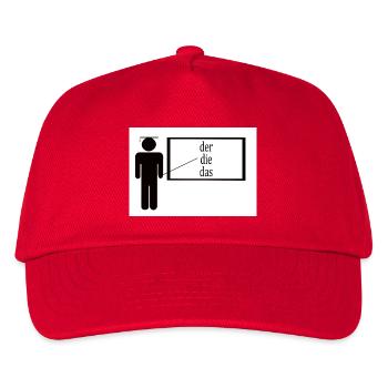 German Teacher - Kids’ Baseball Cap - red - Front