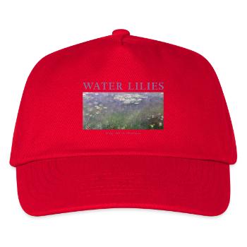 Seerosen Impressionismus Kunst Giverny - Kinder Basecap - Rot - Vorne