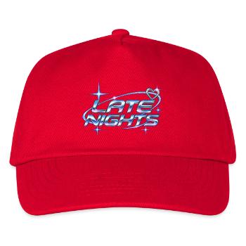 Late Nights Neon Chrome - Kinder Basecap - Rot - Vorne