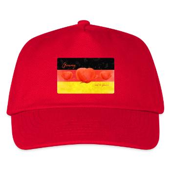 Germany Poppy Germany Flag - Kids’ Baseball Cap - red - Front
