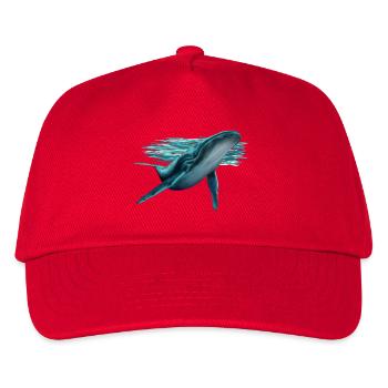 Whale - Kids’ Baseball Cap - red - Front