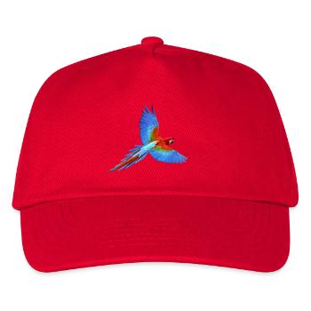 Papagei - Kinder Basecap - Rot - Vorne