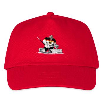 Hockey goalkeeper - Kids’ Baseball Cap - red - Front