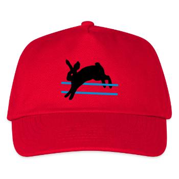Ein Sprung Kaninchen - Kinder Basecap - Rot - Vorne