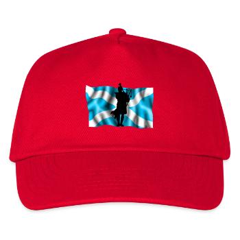 Schottland - Kinder Basecap - Rot - Vorne