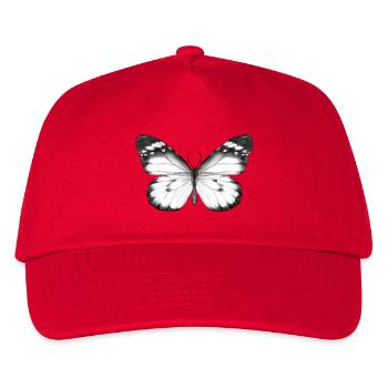 Monochrome Butterfly - Kids’ Baseball Cap - red - Front