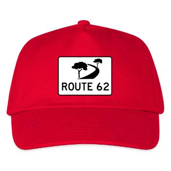 garden route - Kids’ Baseball Cap - red - Front