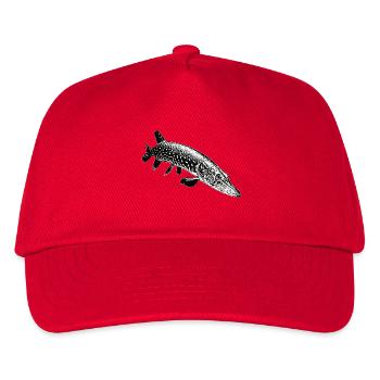 Hecht - Kinder Basecap - Rot - Vorne
