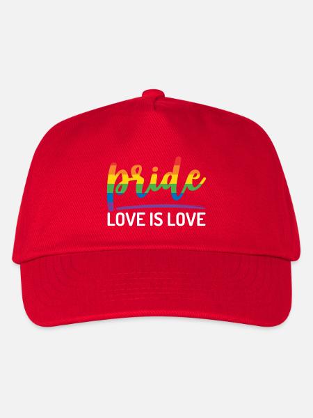 LGBTQ+ Stolz. Liebe ist Liebe. - Kinder Basecap - Rot