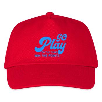 Joue: Fais-le, Gagne les Points - Casquette de baseball Enfant - rouge - Devant