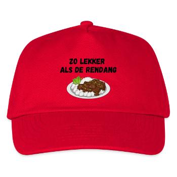 So lecker wie der Rendang - Kinder Basecap - Rot - Vorne