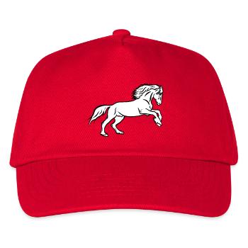 Horse Power - Kids’ Baseball Cap - red - Front