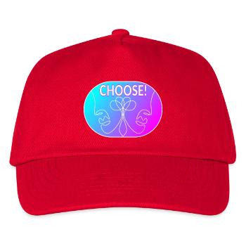 Dessin au trait - Choisir - Casquette de baseball Enfant - rouge - Devant