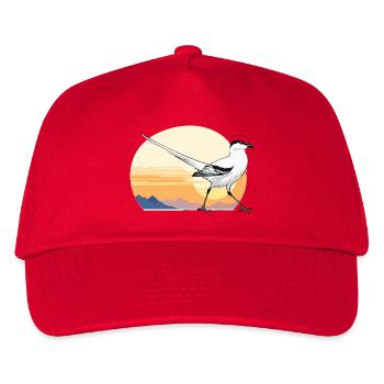 Bird at sunrise - Kids’ Baseball Cap - red - Front