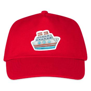 Boot - Kinder Basecap - Rot - Vorne