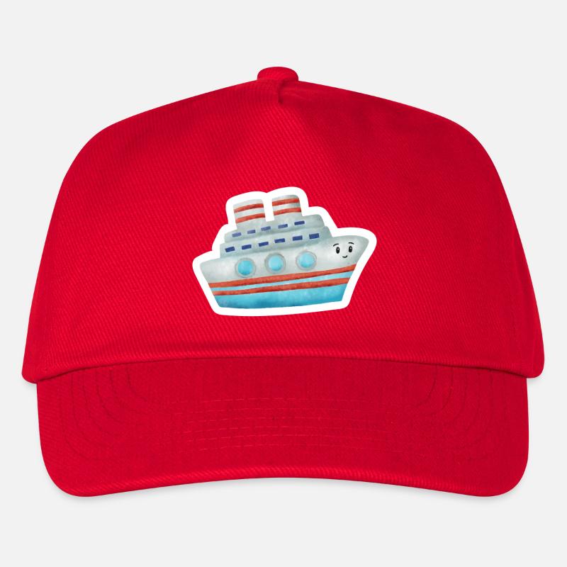 boat - Kids’ Baseball Cap - red