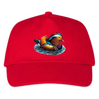 Mandarin duck - Kids’ Baseball Cap - red - Front